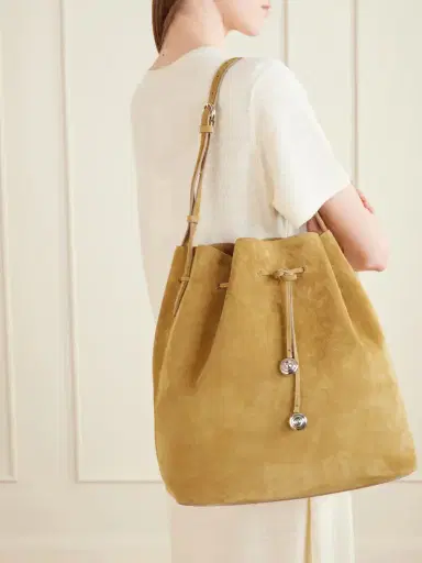 Liffner Charm Suede Drawstring Shoulder Bag | Thumbnail 2 Liffner Charm Suede Drawstring Shoulder Bag | Thumbnail 2