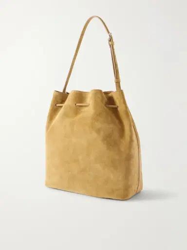 Liffner Charm Suede Drawstring Shoulder Bag | Thumbnail 4 Liffner Charm Suede Drawstring Shoulder Bag | Thumbnail 4