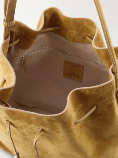 Liffner Charm Suede Drawstring Shoulder Bag | Thumbnail 6 Liffner Charm Suede Drawstring Shoulder Bag | Thumbnail 6