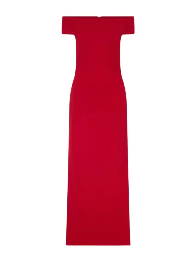 Kyra Off-the-shoulder Crepe Gown