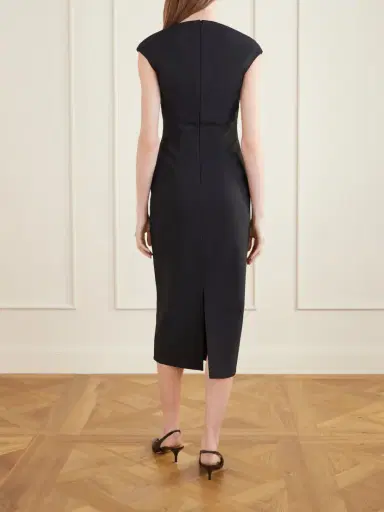 Solace London Monica Crepe Midi Dress | Thumbnail 3 Solace London Monica Crepe Midi Dress | Thumbnail 3