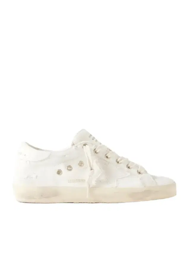 Super-star Distressed Canvas Sneakers