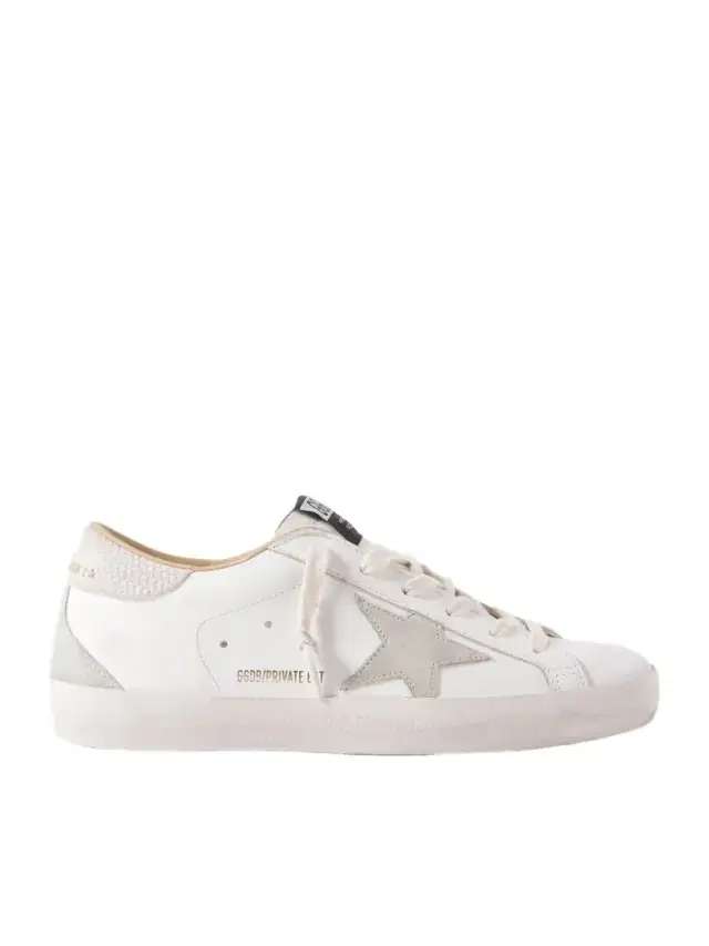 Golden Goose Super-star Distressed Suede-trimmed Leather Sneakers