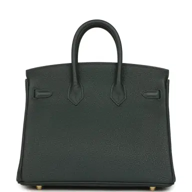 HERMÈS Hermes Birkin 25 Vert Mangrove Togo Permabrass Hardware | Thumbnail 4 HERMÈS Hermes Birkin 25 Vert Mangrove Togo Permabrass Hardware | Thumbnail 4