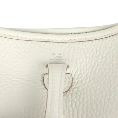 HERMÈS Hermes Evelyne TPM White Clemence Palladium Hardware | Thumbnail 7 HERMÈS Hermes Evelyne TPM White Clemence Palladium Hardware | Thumbnail 7