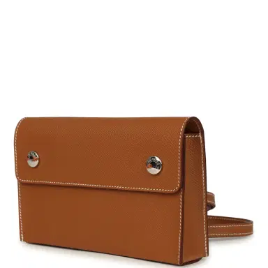 HERMÈS Hermes Hermesnap Wallet Gold Epsom Palladium Hardware | Thumbnail 5