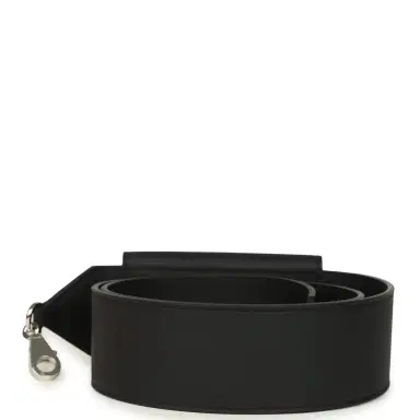 HERMÈS Hermes Kelly Pocket Bag Strap 105CM Black Swift and Epsom Palladium Hardware | Thumbnail 3