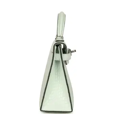 HERMÈS Hermes Kelly Sellier 20 Vert Peppermint Matte Alligator Palladium Hardware | Thumbnail 3 HERMÈS Hermes Kelly Sellier 20 Vert Peppermint Matte Alligator Palladium Hardware | Thumbnail 3