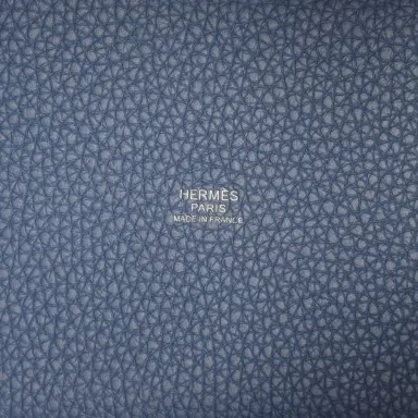 HERMÈS Hermes Picotin Lock 18 Bleu Tie Clemence Palladium Hardware | Thumbnail 8