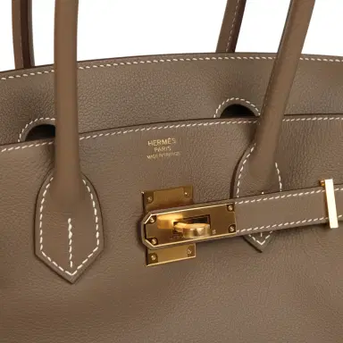 HERMÈS Hermes Shoulder Birkin Light 29 Etoupe Evercolor Gold Hardware | Thumbnail 7 HERMÈS Hermes Shoulder Birkin Light 29 Etoupe Evercolor Gold Hardware | Thumbnail 7
