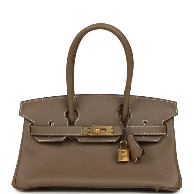 hermes Hermes Shoulder Birkin Light 29 Etoupe Evercolor Gold Hardware