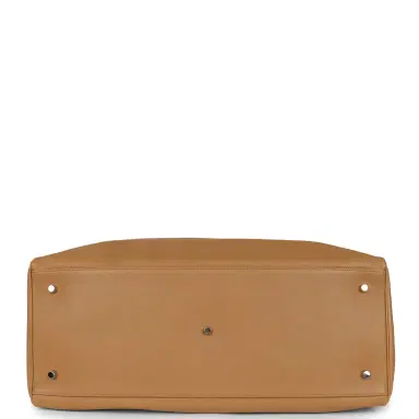 HERMÈS Pre-owned Hermes Kelly Relax 50 Camel Sikkim Palladium Hardware | Thumbnail 6