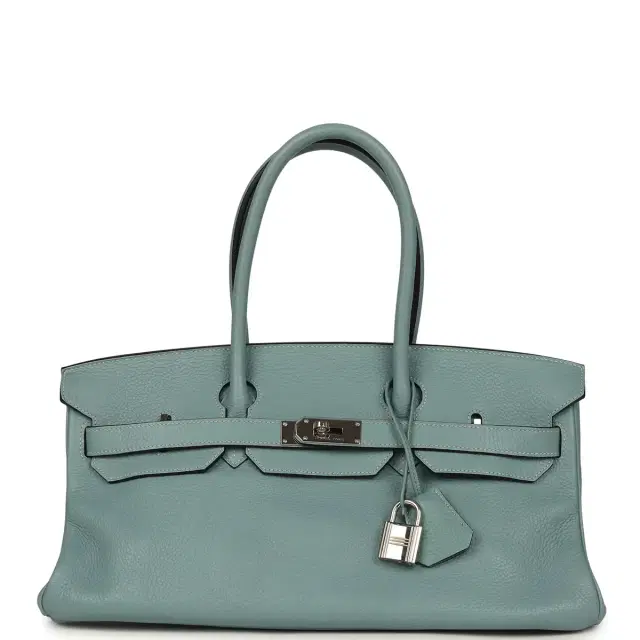 hermes Vintage Hermes Shoulder Birkin 42 JPG Ciel Clemence Palladium Hardware