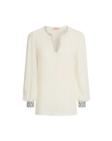 Emporio Sirenuse Vera Shirt with Ballerina Embroidery | Thumbnail 1