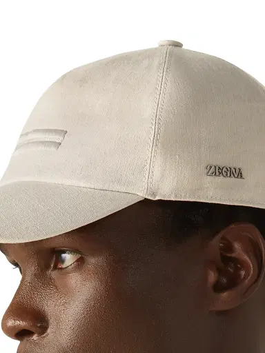 Zegna Men's Oasi Lino Baseball Cap - Ivory - Size XL | Thumbnail 3 Zegna Men's Oasi Lino Baseball Cap - Ivory - Size XL | Thumbnail 3