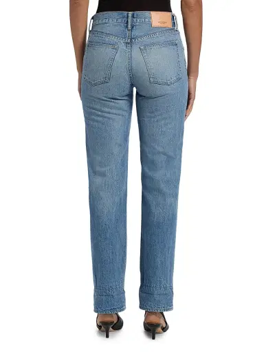 Moussy Vintage Women's Hopkinton Low-Rise Distressed Cuff Jeans - Blue | Thumbnail 5