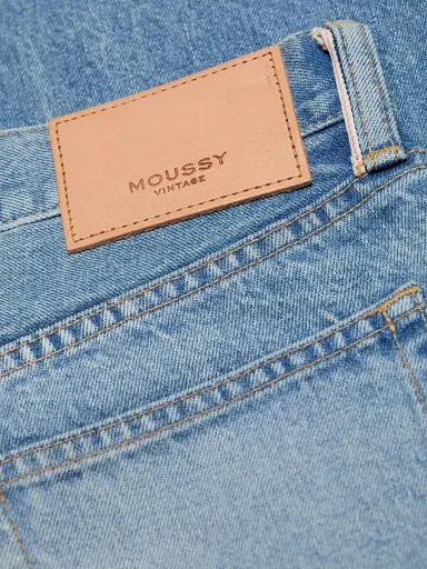 Moussy Vintage Women's Hopkinton Low-Rise Distressed Cuff Jeans - Blue | Thumbnail 7