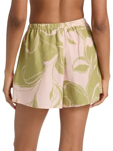 Misa Los Angeles Women's Asher Linen-Blend Shorts - Olive Flora - Size XL | Thumbnail 5 Misa Los Angeles Women's Asher Linen-Blend Shorts - Olive Flora - Size XL | Thumbnail 5