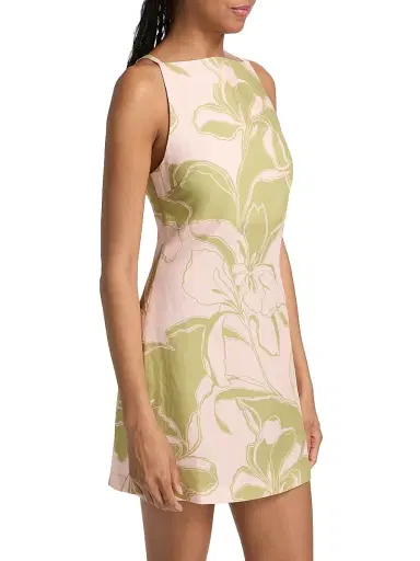 Misa Los Angeles Women's Ellu Floral A-Line Minidress | Thumbnail 4 Misa Los Angeles Women's Ellu Floral A-Line Minidress | Thumbnail 4