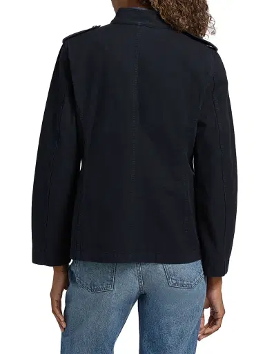 Nili Lotan Women's Raymond Cotton Jacket - Midnight - Size Large | Thumbnail 5
