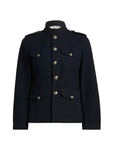 Nili Lotan Women's Raymond Cotton Jacket - Midnight - Size Large | Thumbnail 1