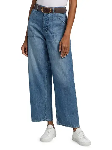 Nili Lotan Women's Whitney Wide-Leg Ankle Jeans - Delancey Wash - Size 31 | Thumbnail 3 Nili Lotan Women's Whitney Wide-Leg Ankle Jeans - Delancey Wash - Size 31 | Thumbnail 3