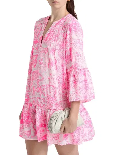 Lilly Pulitzer Women's Livana Printed Cover-Up Minidress - Cherry Blossom | Thumbnail 4 Lilly Pulitzer Women's Livana Printed Cover-Up Minidress - Cherry Blossom | Thumbnail 4