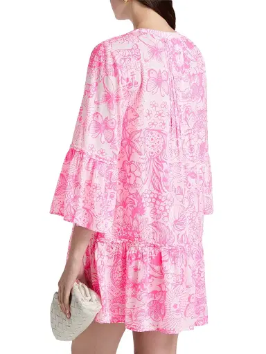 Lilly Pulitzer Women's Livana Printed Cover-Up Minidress - Cherry Blossom | Thumbnail 5 Lilly Pulitzer Women's Livana Printed Cover-Up Minidress - Cherry Blossom | Thumbnail 5