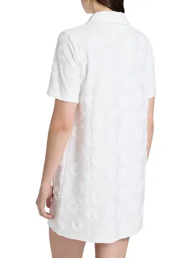 Lilly Pulitzer Women's Brayton Embroidered Towel Terry Cover-Up Dress - Resort White - Size XL | Thumbnail 5