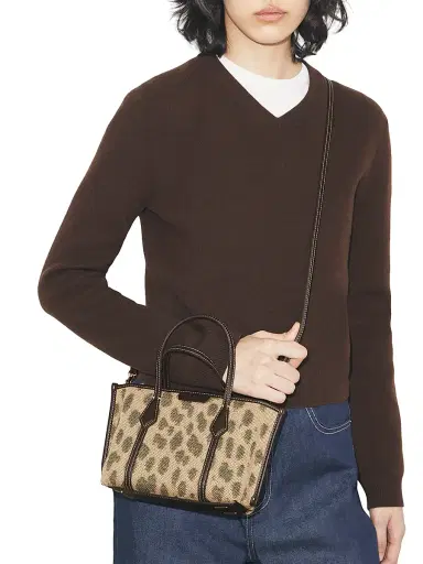 Tory Burch Women's Perry Mini Cheetah-Print Tote Bag - Cheetah | Thumbnail 2