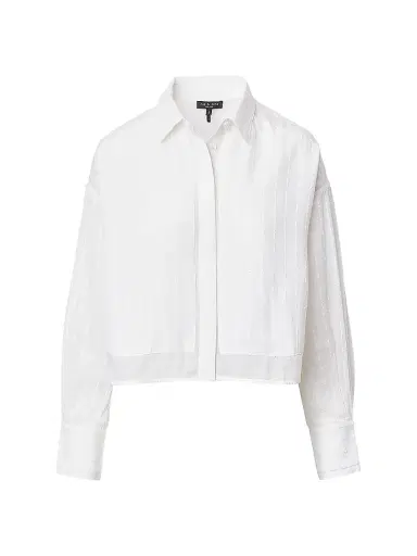 rag & bone Women's Marin Long-Sleeve Combo Shirt | Thumbnail 1