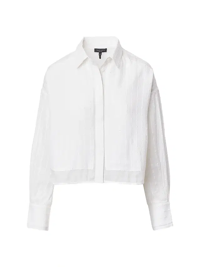 Women's Marin Long-Sleeve Combo Shirt - White