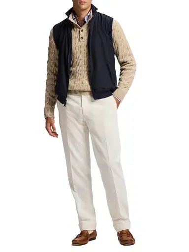 Ralph Lauren Purple Label Men's Hybrid Full-Zip Sweater Vest - Classic Chairman Navy - Size XL | Thumbnail 2