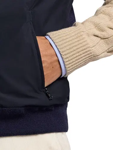 Ralph Lauren Purple Label Men's Hybrid Full-Zip Sweater Vest - Classic Chairman Navy - Size XL | Thumbnail 7