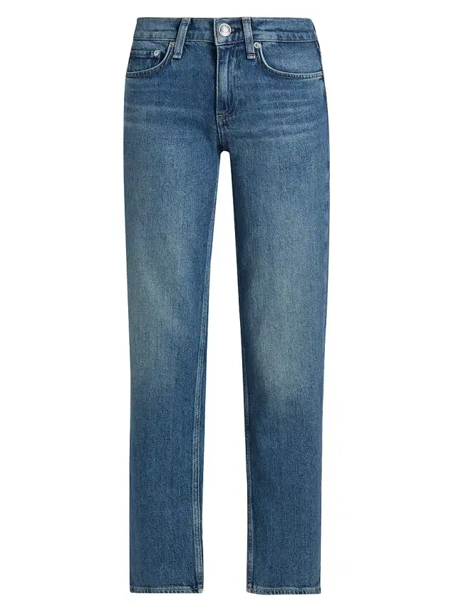rag & bone Women's Harlow Low-Rise Ankle Straight Jeans - Easton