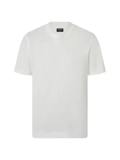 Zegna Men's Oasi Lino T-Shirt - White - Size 46 | Thumbnail 1 Zegna Men's Oasi Lino T-Shirt - White - Size 46 | Thumbnail 1