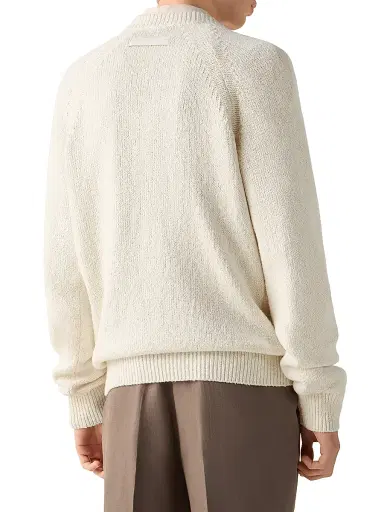 Zegna Men's Cotton V-Neck T-Shirt | Thumbnail 3 Zegna Men's Cotton V-Neck T-Shirt | Thumbnail 3