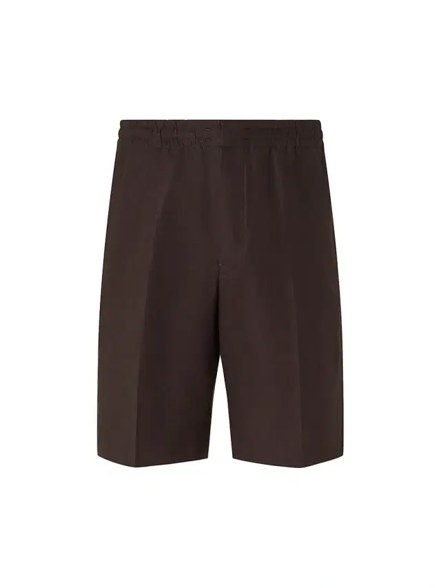 ZEGNA Men's Oasi Lino Shorts - Dark Brown