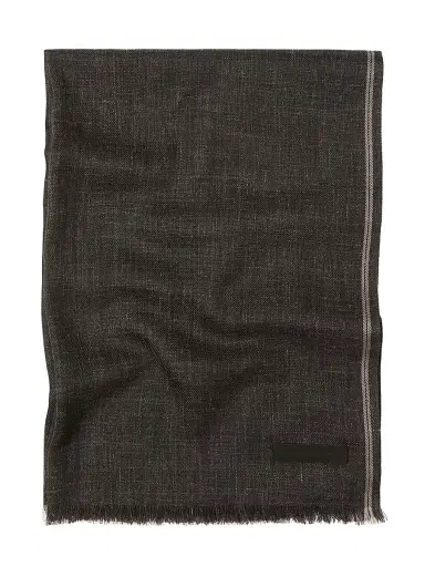 Zegna Men's Cashmere and Linen Scarf | Thumbnail 2 Zegna Men's Cashmere and Linen Scarf | Thumbnail 2