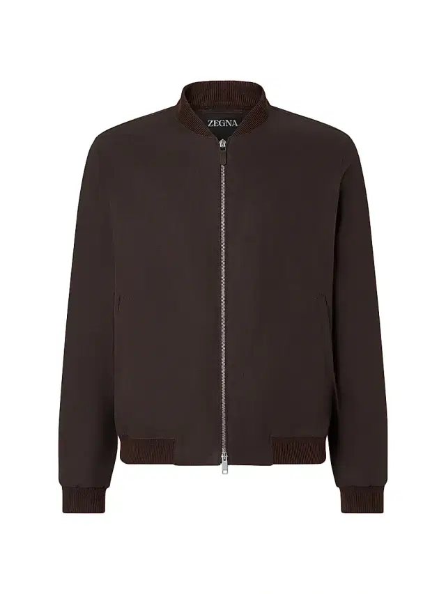 Men's Oasi Lino Bomber Jacket - Dark Brown