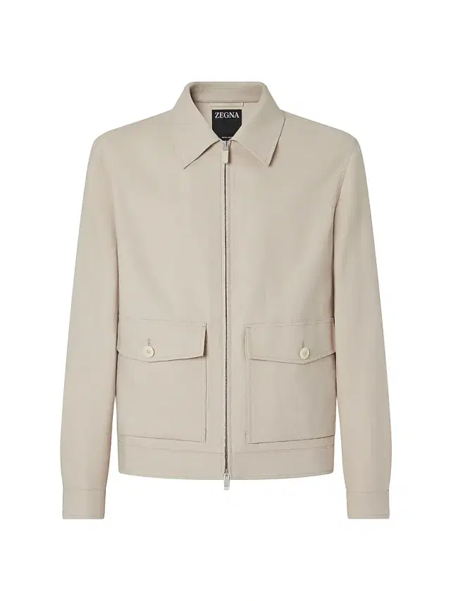 Men's Oasi Lino Blouson Jacket - Beige