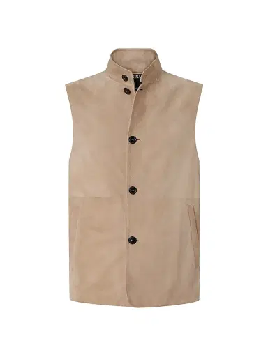 Zegna Men's Secondskin Vest - Light Taupe - Size 46 | Thumbnail 1 Zegna Men's Secondskin Vest - Light Taupe - Size 46 | Thumbnail 1