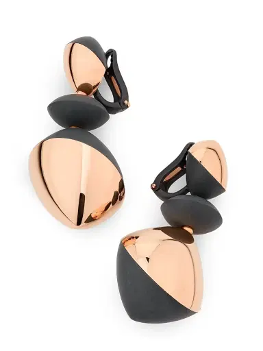 Vhernier Women's Trottola 18K Rose Gold & Black Titanium Drop Earrings - Aluminum And Rose Gold | Thumbnail 3 Vhernier Women's Trottola 18K Rose Gold & Black Titanium Drop Earrings - Aluminum And Rose Gold | Thumbnail 3