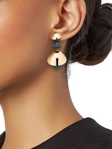 Vhernier Women's Trottola 18K Rose Gold & Black Titanium Drop Earrings - Aluminum And Rose Gold | Thumbnail 5 Vhernier Women's Trottola 18K Rose Gold & Black Titanium Drop Earrings - Aluminum And Rose Gold | Thumbnail 5