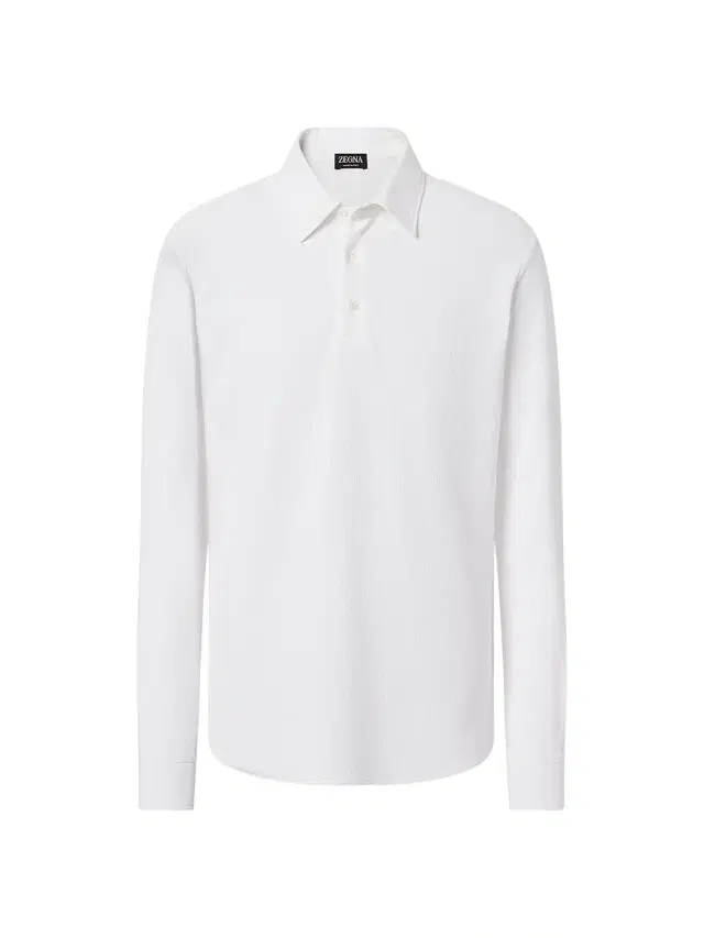 Men's Cotton Polo Shirt - Optical White