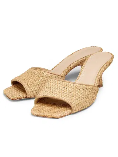 22élevé Women's 55MM Raffia Mules | Thumbnail 2 22élevé Women's 55MM Raffia Mules | Thumbnail 2