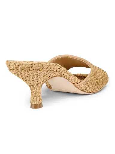22élevé Women's 55MM Raffia Mules | Thumbnail 3 22élevé Women's 55MM Raffia Mules | Thumbnail 3