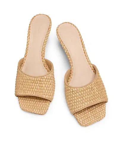 22élevé Women's 55MM Raffia Mules | Thumbnail 4 22élevé Women's 55MM Raffia Mules | Thumbnail 4