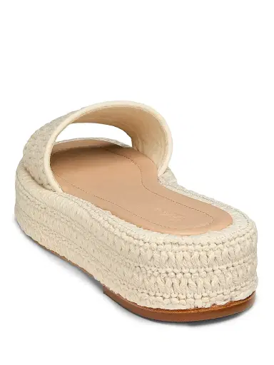 22élevé Women's Crochet Platform Sandals - White Crochet - Size 12 | Thumbnail 3