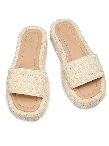 22élevé Women's Crochet Platform Sandals - White Crochet - Size 12 | Thumbnail 4